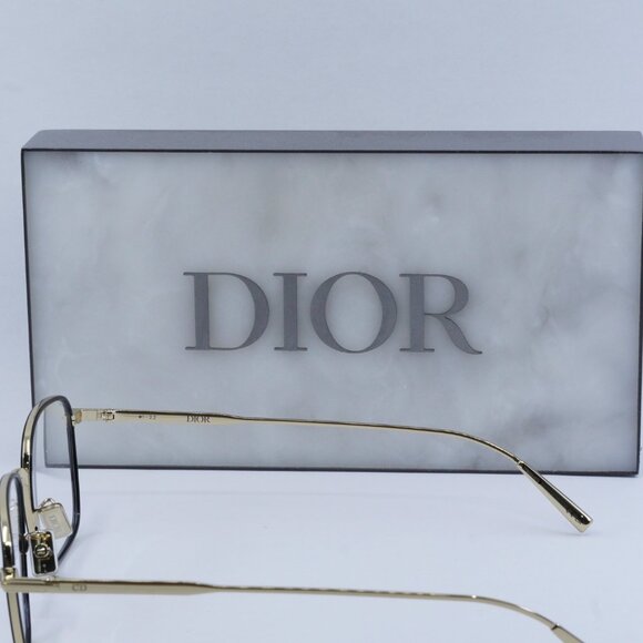 Final Price! Dior DIORBLACKSUITO S4U B400 Shiny Black/Gold Eyeglasses 53mm - Picture 5 of 10